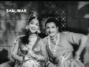 Jagadeka-Veeruni-Katha-NTR and Saroja Devi